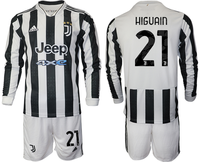 Men 2021-2022 Club Juventus home white Long Sleeve #21 Adidas Soccer Jersey